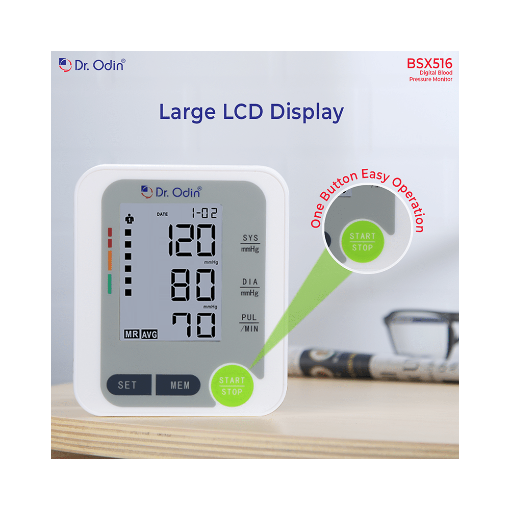 Dr. Odin BSX516 Digital Blood Pressure Monitor White - Image 4