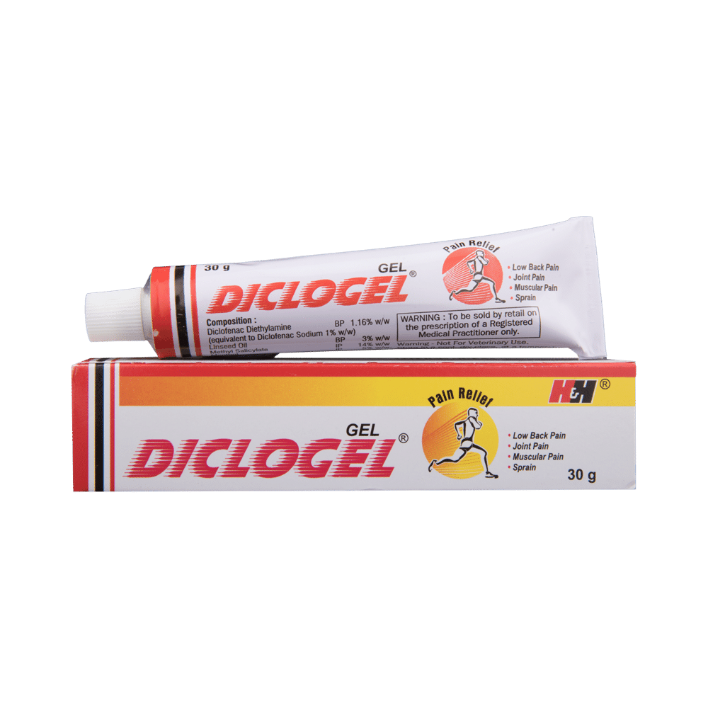 Diclogel Pain Relief Gel | For Lower Back Pain, Joint Pain, Muscular Pain & Sprain