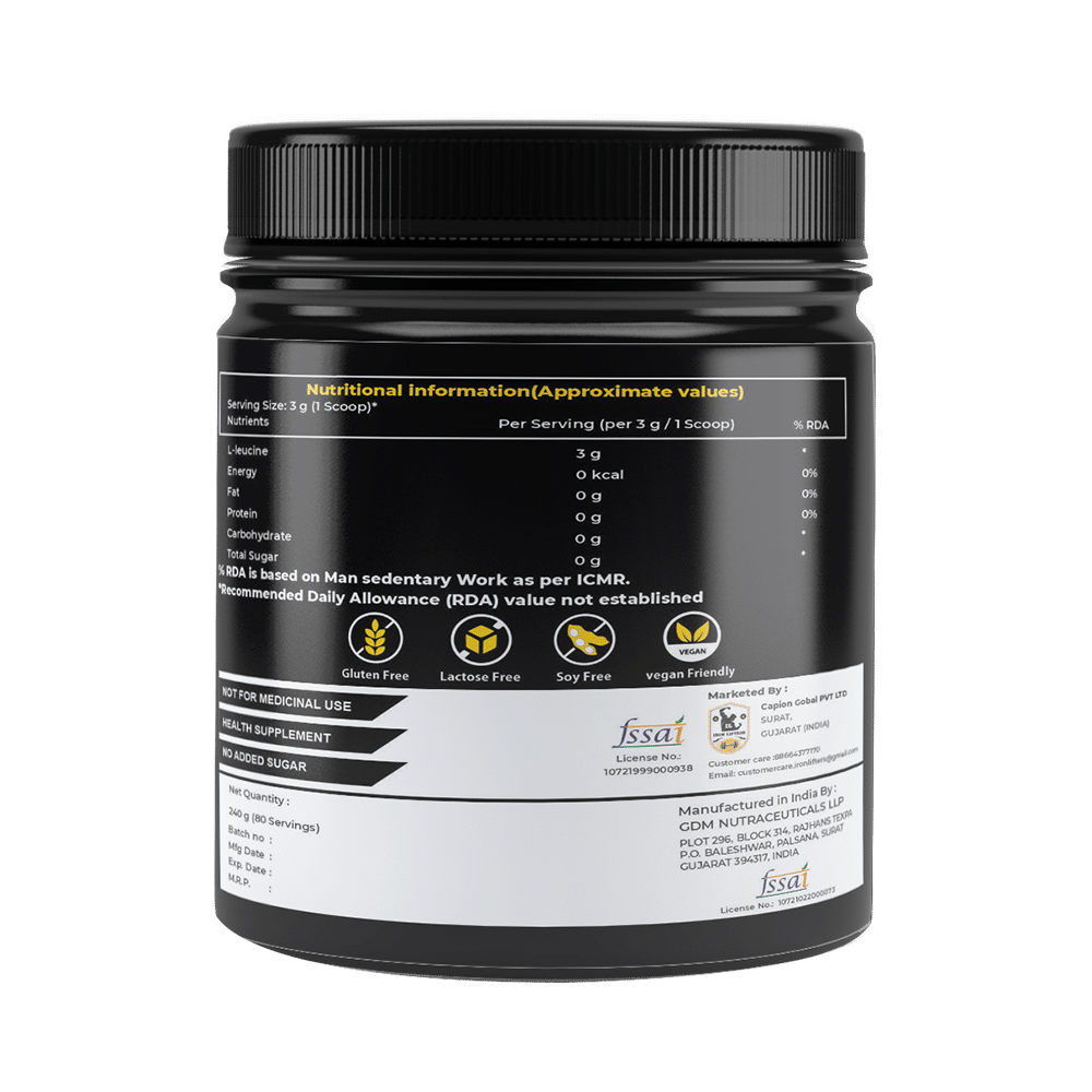 Iron Lifters 100% L-Leucine Powder - Image 3