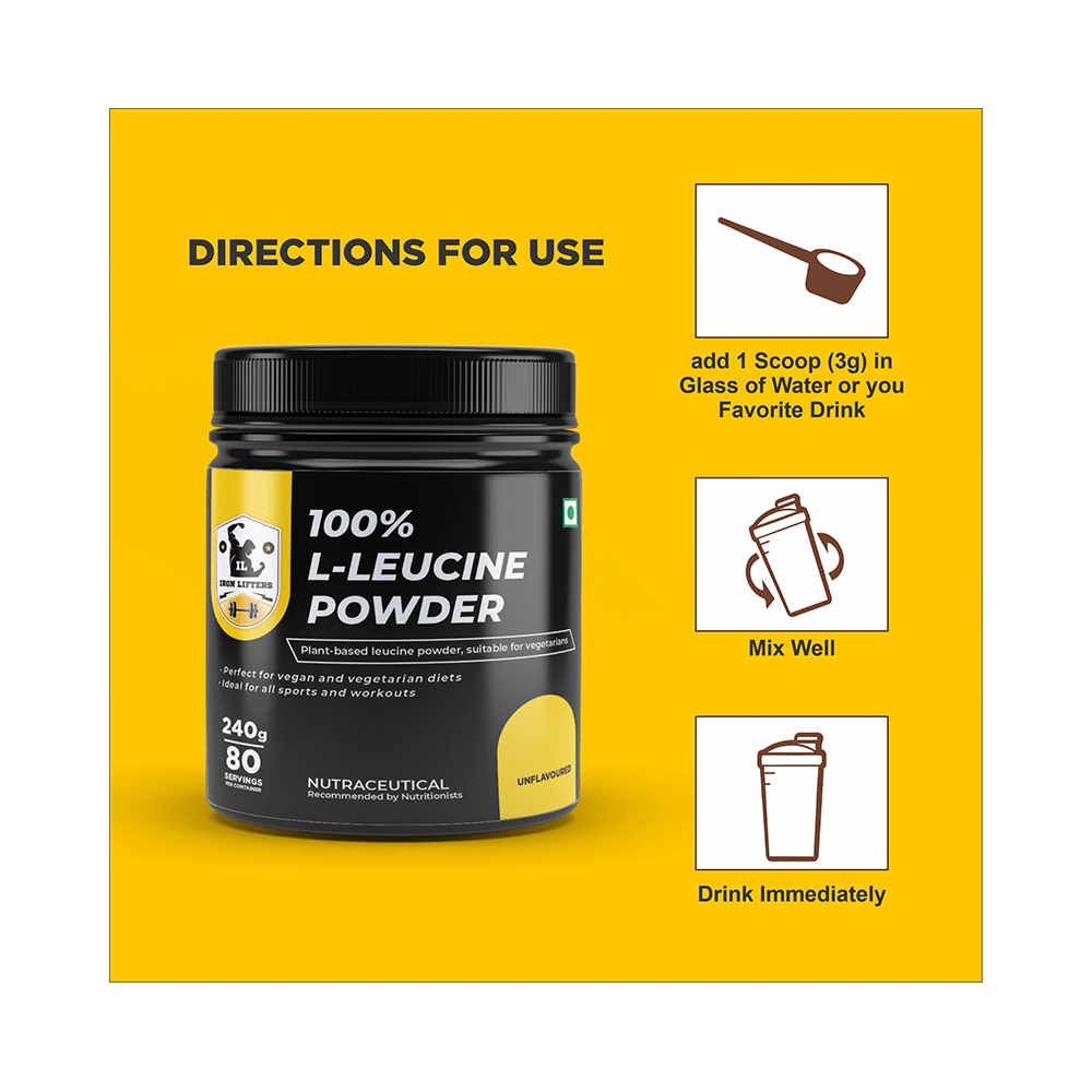 Iron Lifters 100% L-Leucine Powder - Image 6
