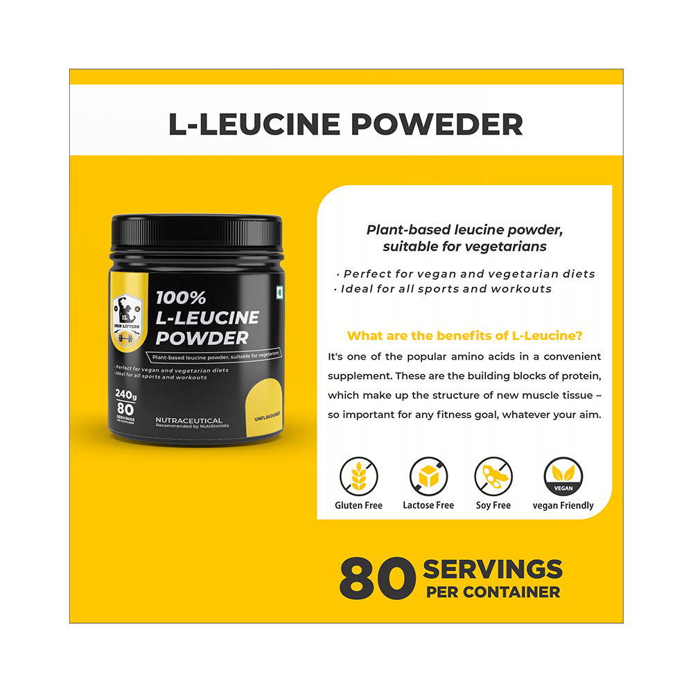 Iron Lifters 100% L-Leucine Powder - Image 5