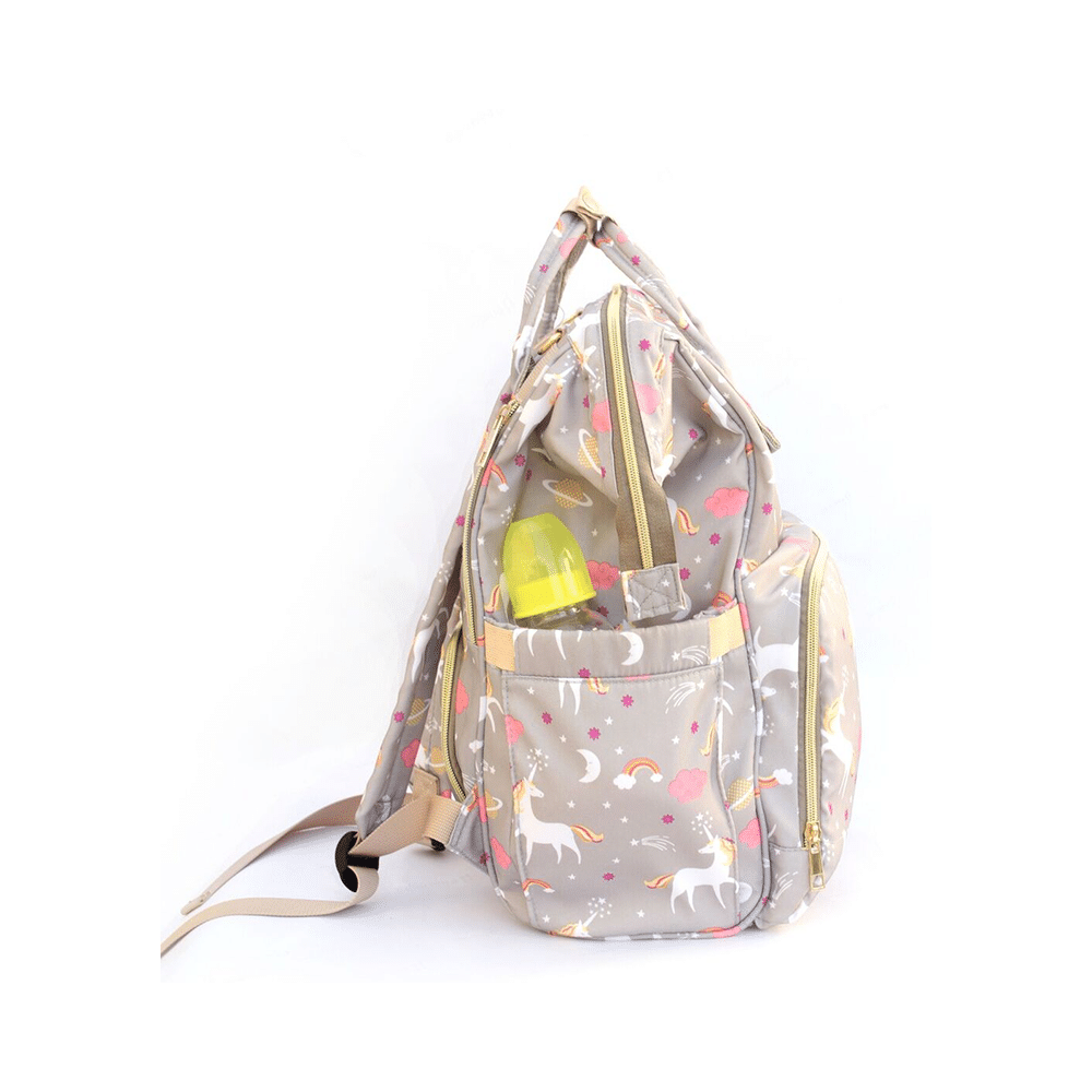 Polka Tots Waterproof Diaper Bag for Travel, Mothers Grey Waterproof - Image 4