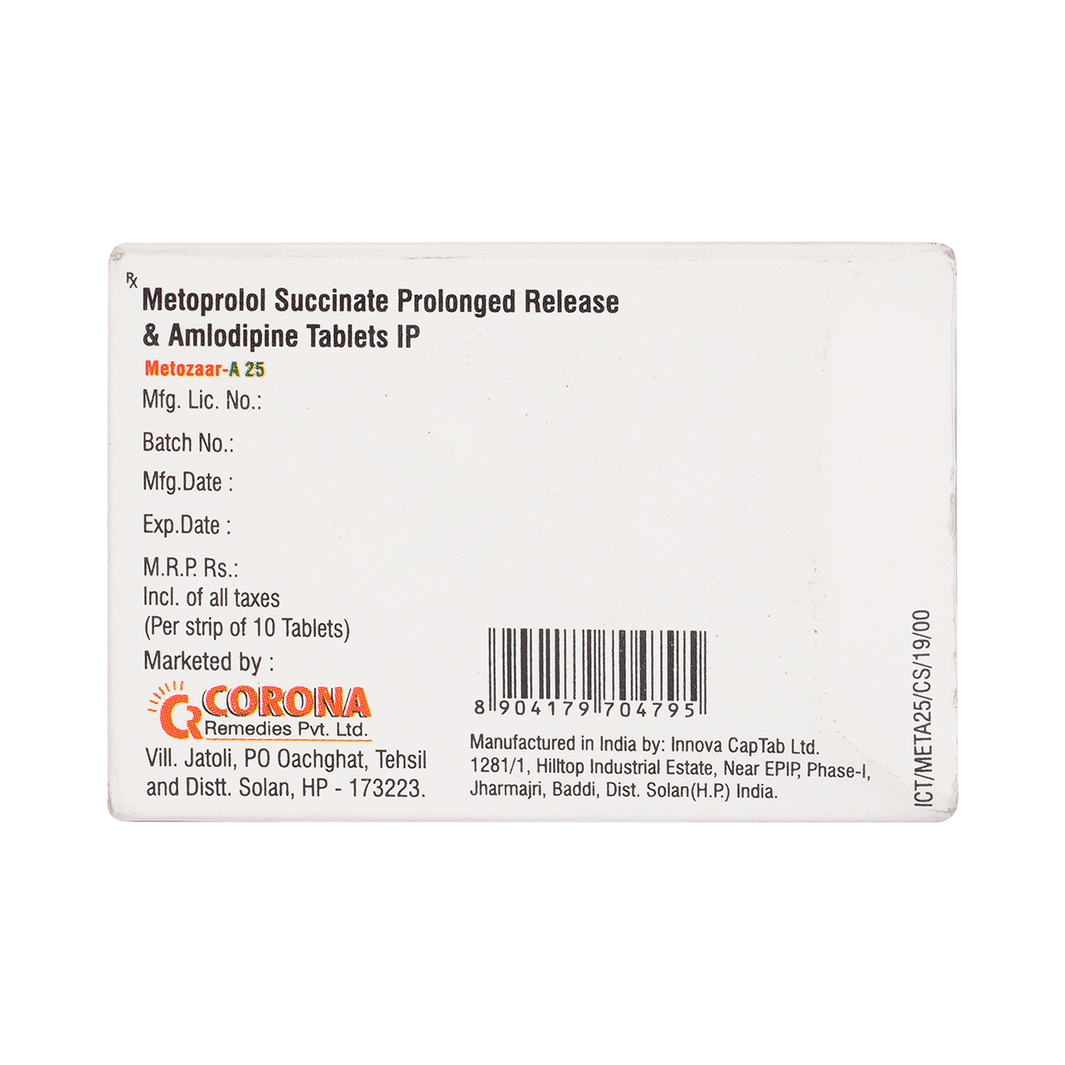 Metozaar-A 5mg/25mg Tablet - Image 4