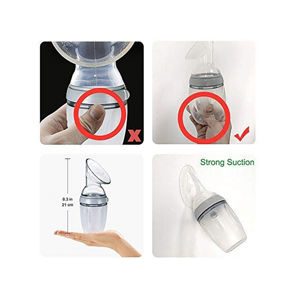 Haakaa Multifunction Silicon Breast Pump Grey - Image 3