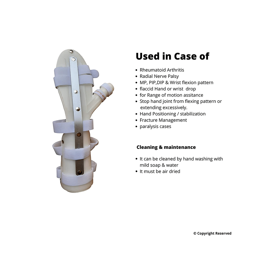 Salo Orthotics Wrist Hand Orthosis (Full Cock Up Splint) XS Left - Image 5