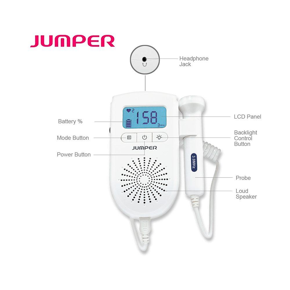 Jumper JPD 100S6 Fetal Doppler - Image 8