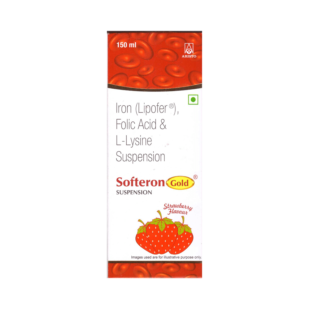 Softeron Gold Oral Suspension Strawberry - Image 1