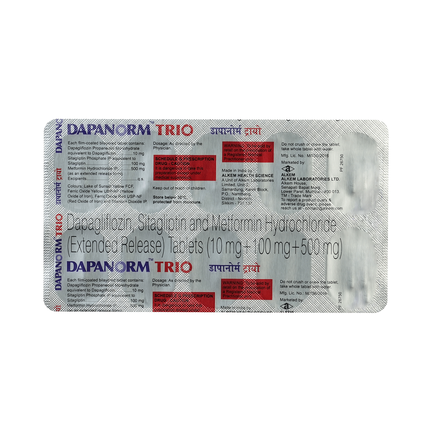 Dapanorm Trio Tablet ER - Image 6