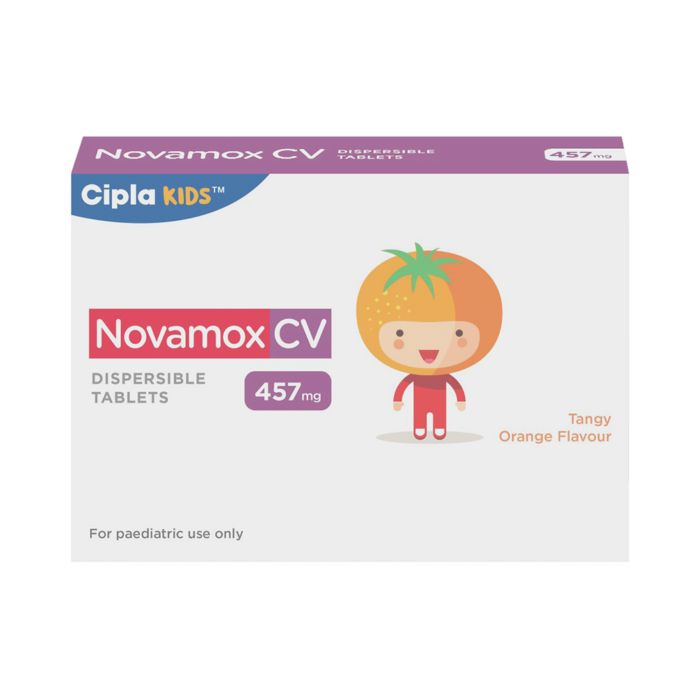 Novamox CV 457mg Tablet DT Tangy Orange - Image 1