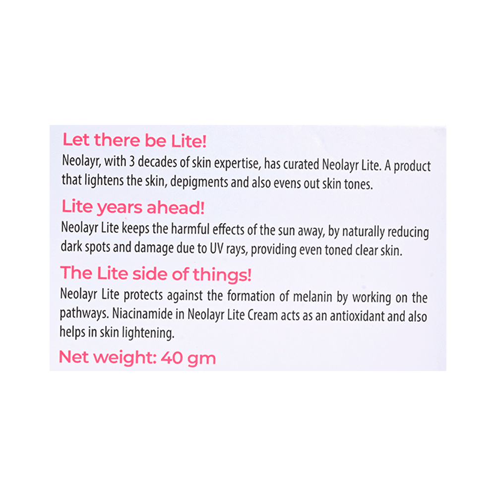 Neolayr Lite Lightening & Brightening Face Cream - Image 4
