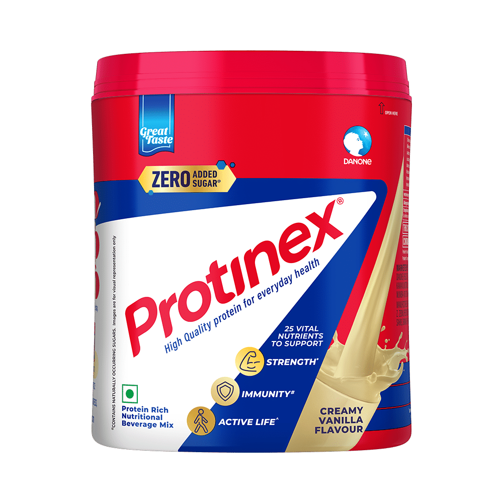 Protinex High Quality Protein | Nutritional Drink for Immunity & Strength | Zero Added Sugar | Creamy Vanilla Powder - Image 1