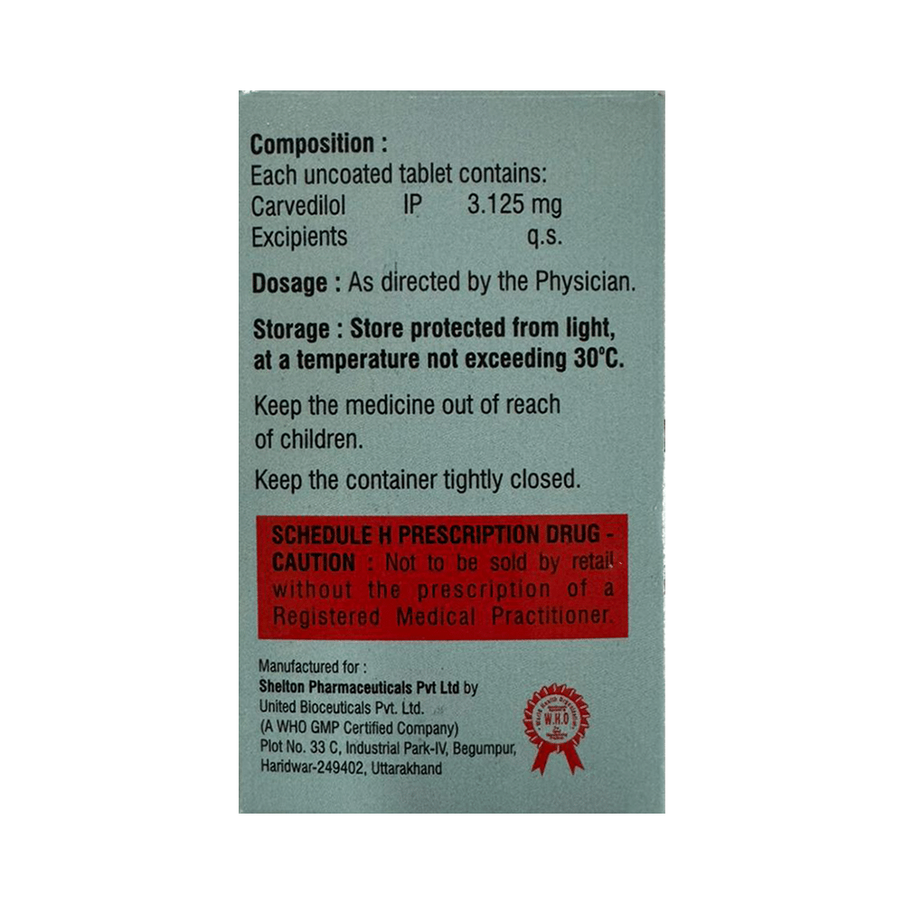 Carvihep 3.125 Tablet - Image 2