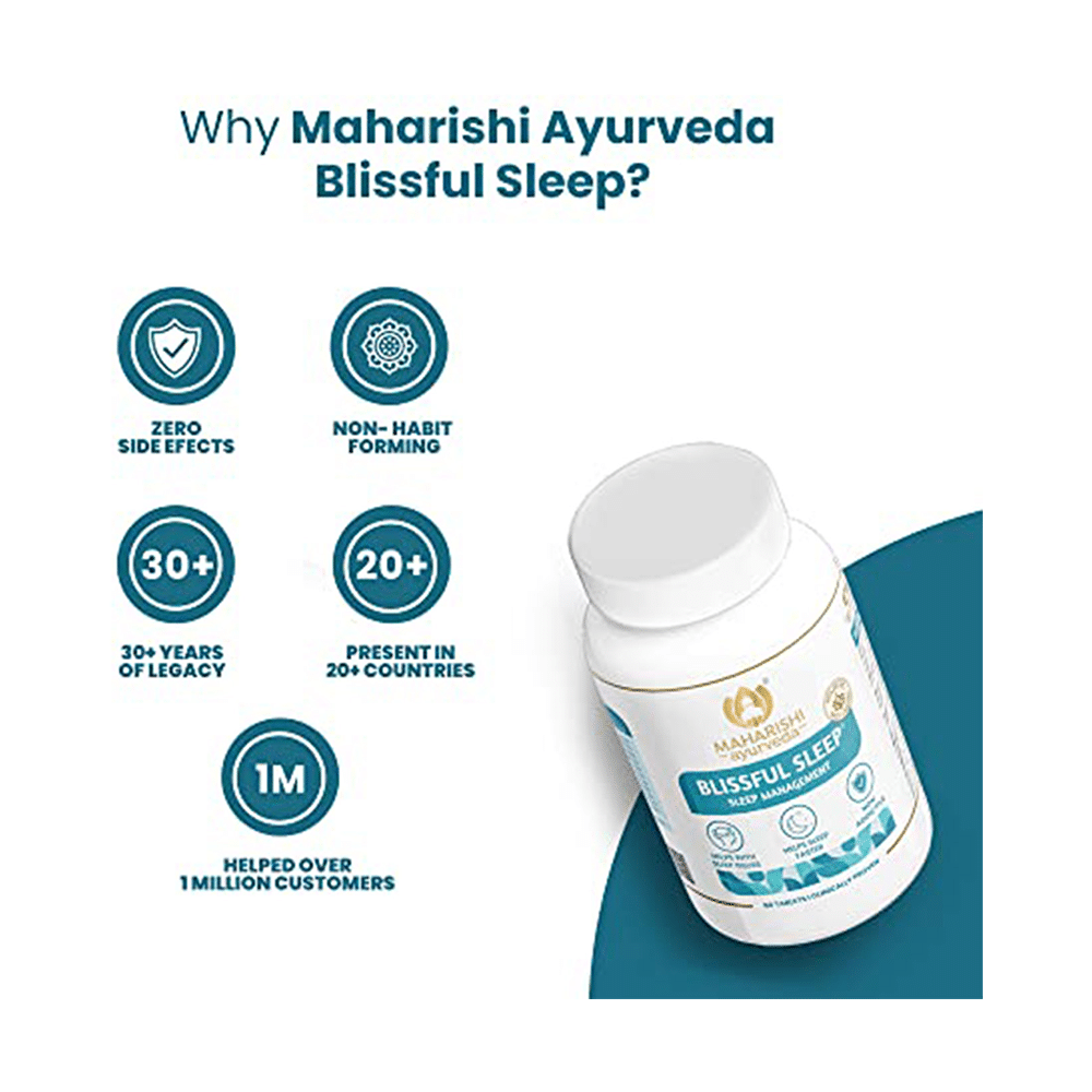Maharishi Ayurveda Blissful Sleep Tablet | Relaxes & Calms the Mind | Non-Habit Forming - Image 4