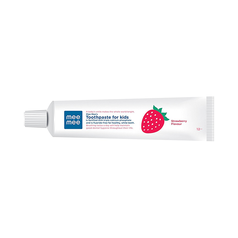 Mee Mee Fluoride Free Toothpaste for Kids Strawberry - Image 3