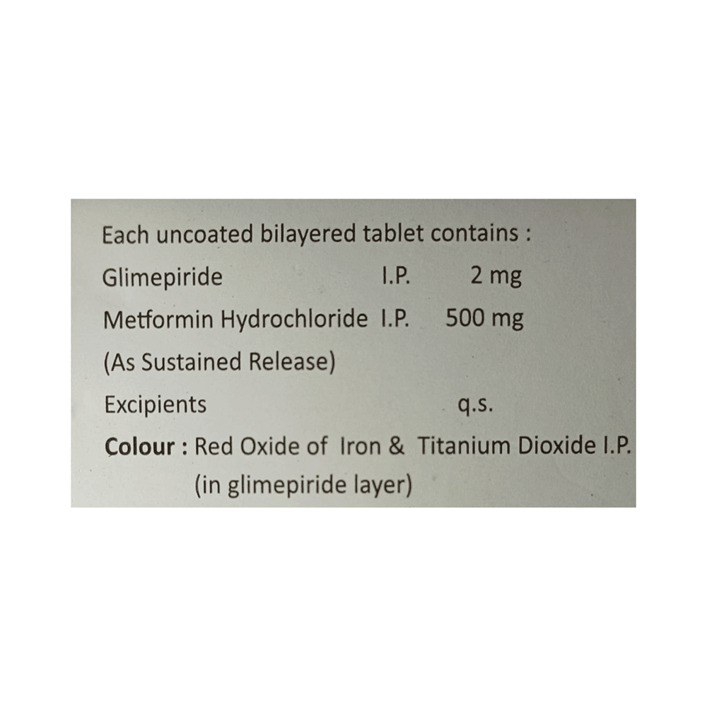 Bispride M 2mg/500mg Tablet SR - Image 2