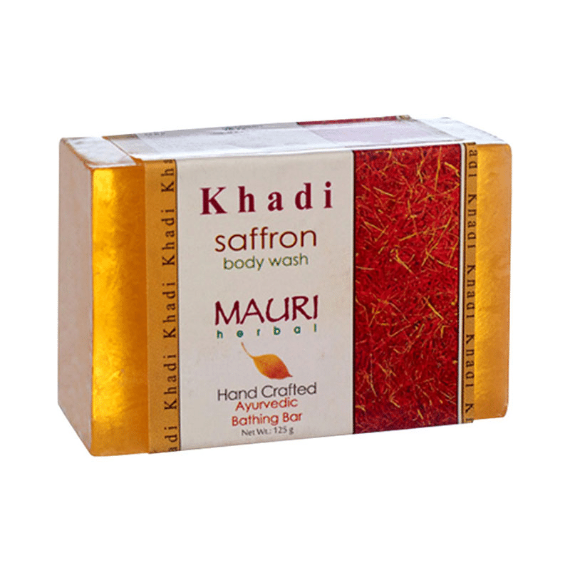Khadi Mauri Herbal Saffron Soap - Image 1
