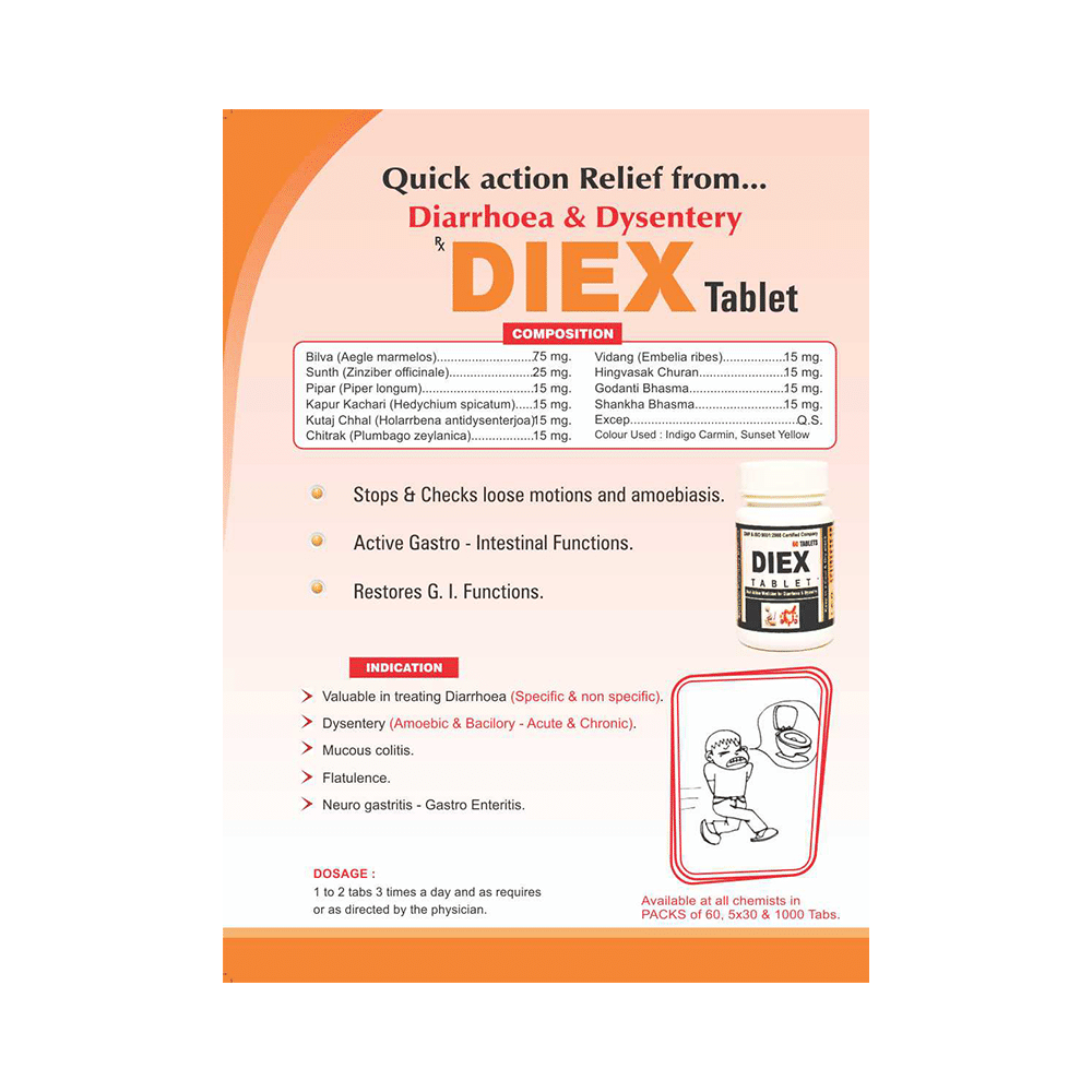 Ayursun Pharma Diex Tablet - Image 3