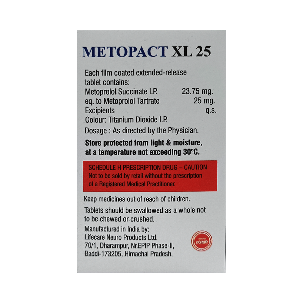 Metopact XL 25 Tablet - Image 5