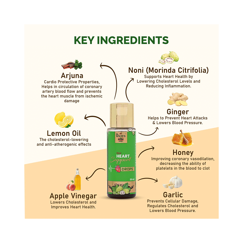 The Dave's Noni Heart Support Drops (30ml Each) - Image 6