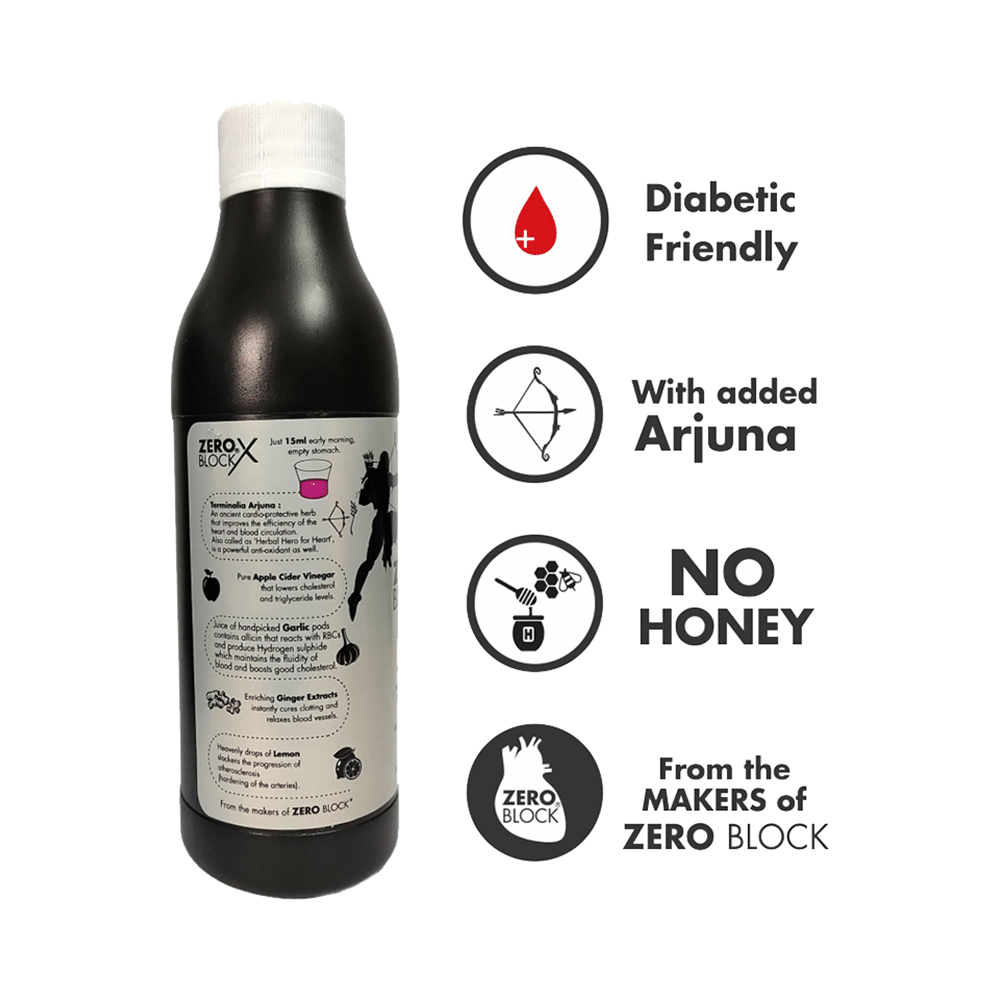 Zero Block X Syrup with Arjuna | For Heart Health (500ml Each) - Image 8