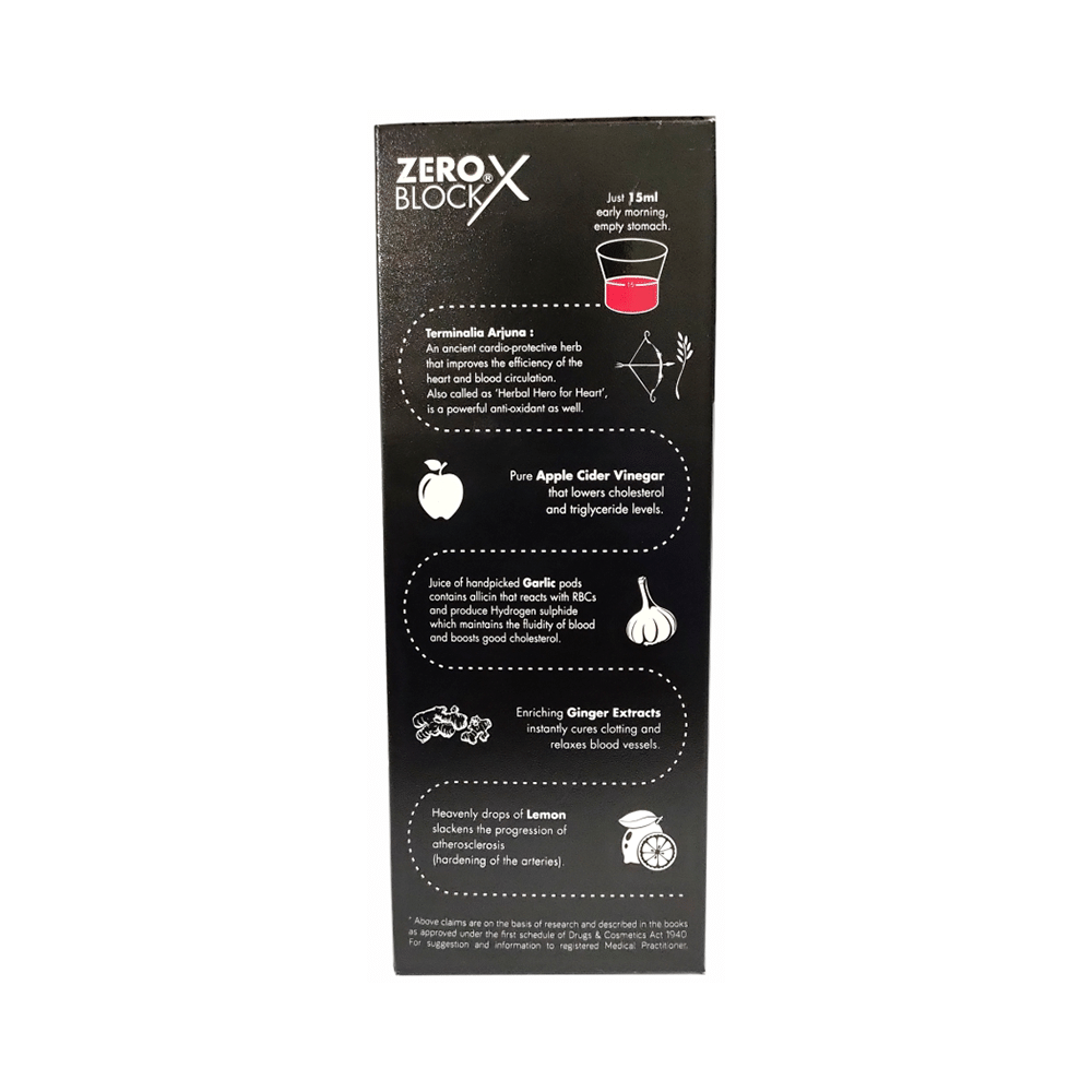Zero Block X Syrup with Arjuna | For Heart Health (500ml Each) - Image 5