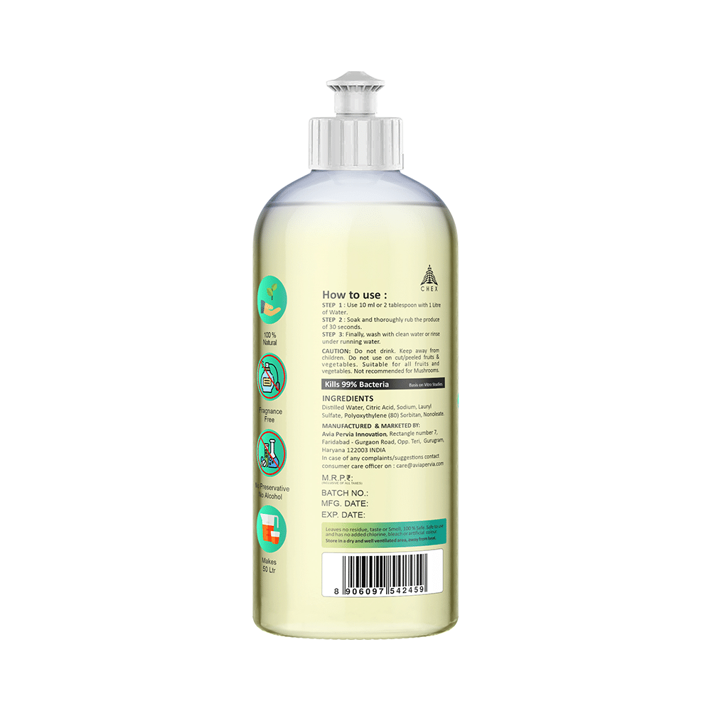 Chex Combo Pack of Fruit & Vegetable Cleanser & Antibacterial Surface Disinfectant Spray (500ml Each) - Image 4