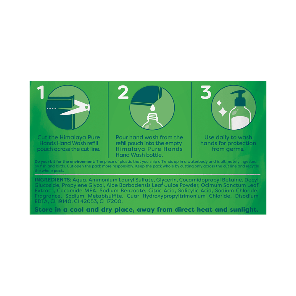 Himalaya Personal Care Tulsi Purifying Pure Hands Hand Wash Refill Pack - Image 3