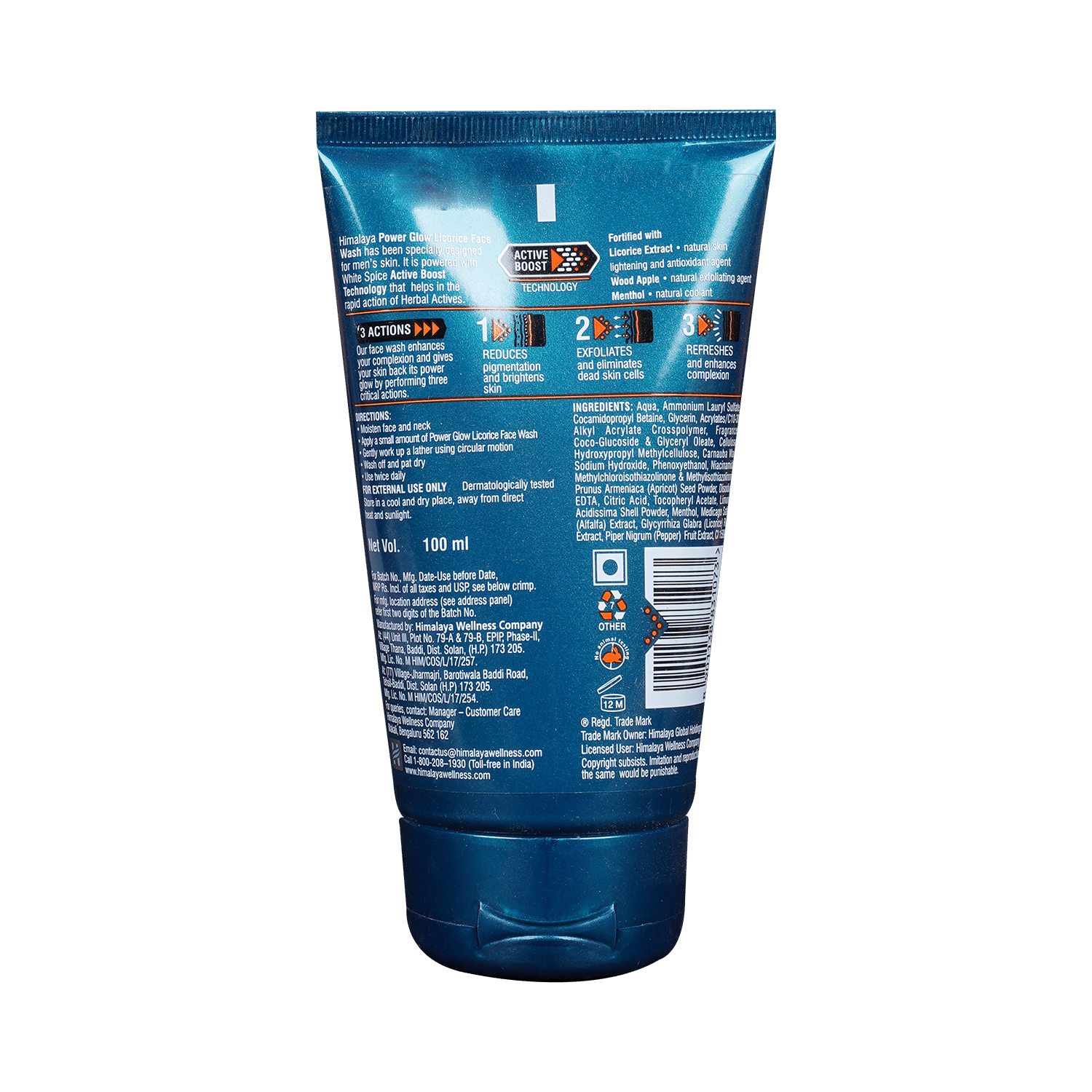Himalaya Men Power Glow Licorice Face Wash - Image 3