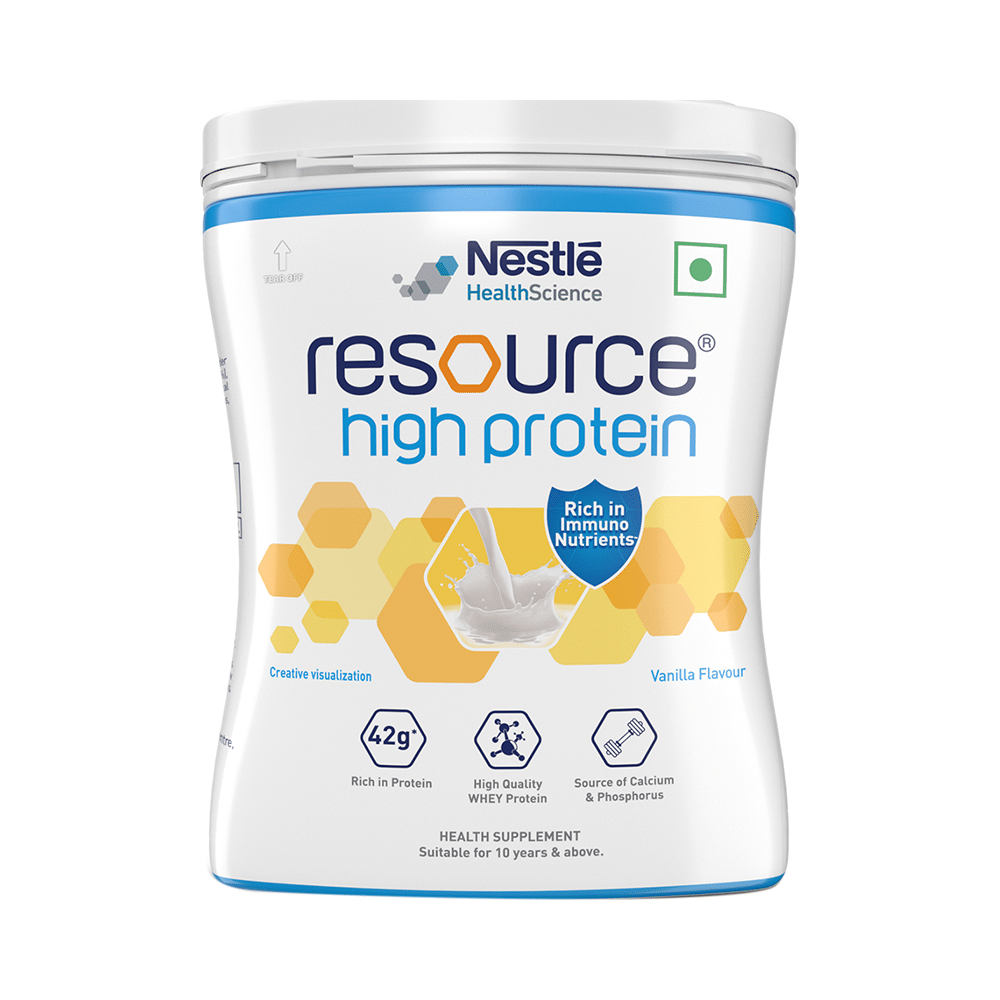 Nestle Resource High Quality Whey Protein | Flavour Powder Vanilla Rich in Immuno Nutrients