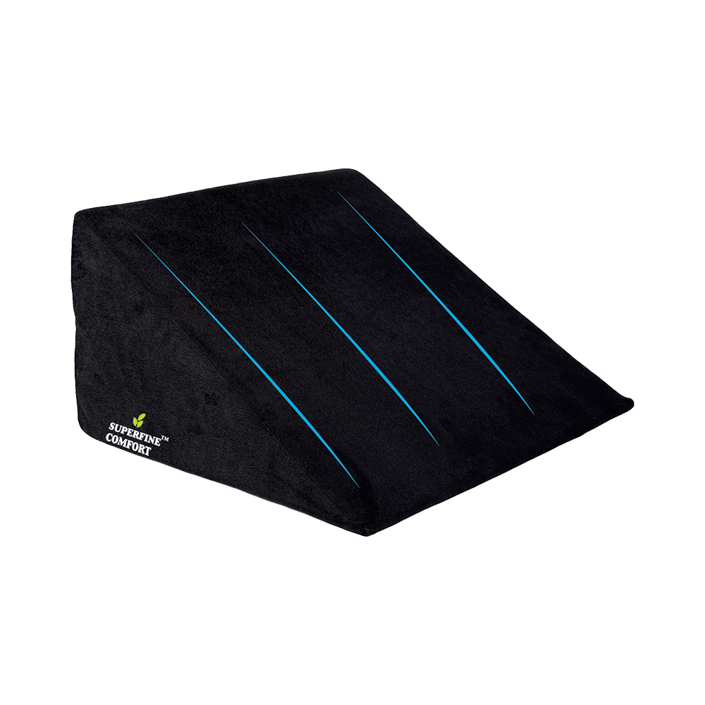 Superfine Comfort Bed Wedge Multi Angle Elevation Seating & Sleeping Pillow for Back Support TV Watch, Acid Reflux and Couple Support Grey - Image 1