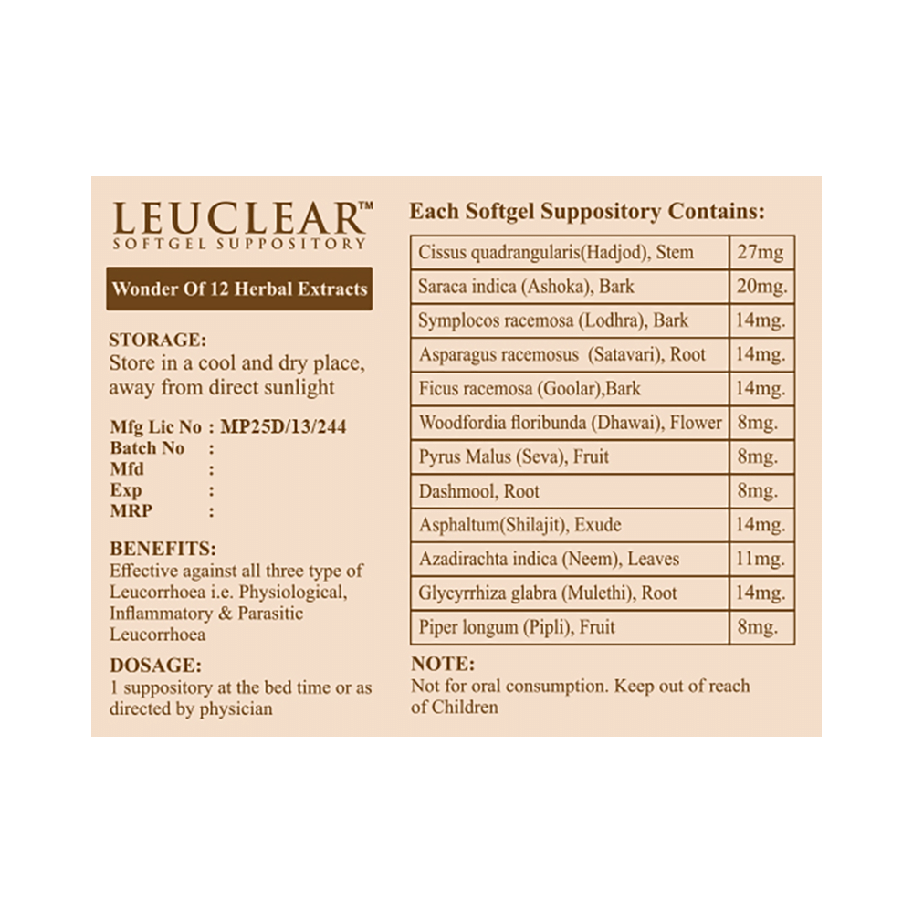 Leuclear Softgel Suppository - Image 2