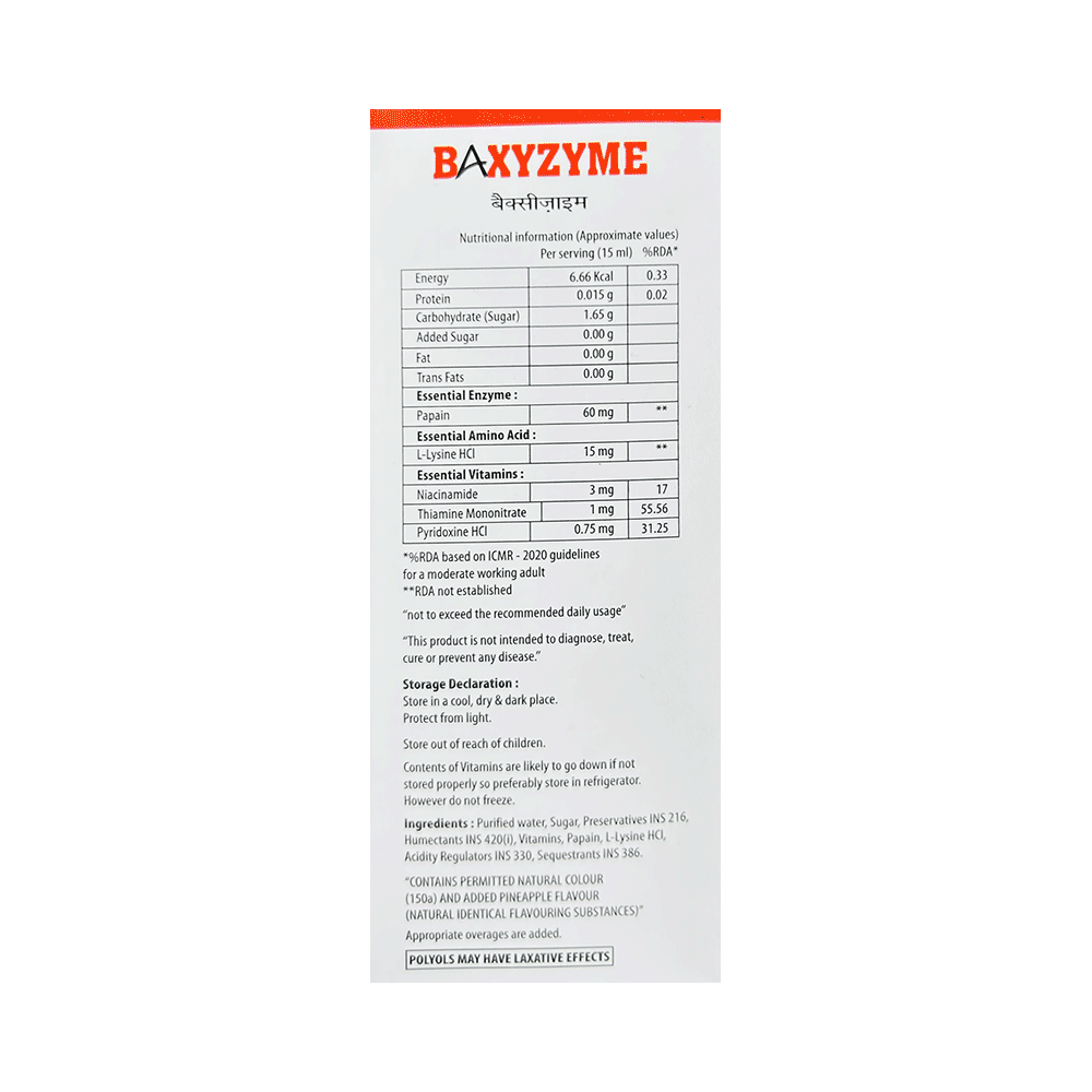 Baxyzyme Syrup - Image 2