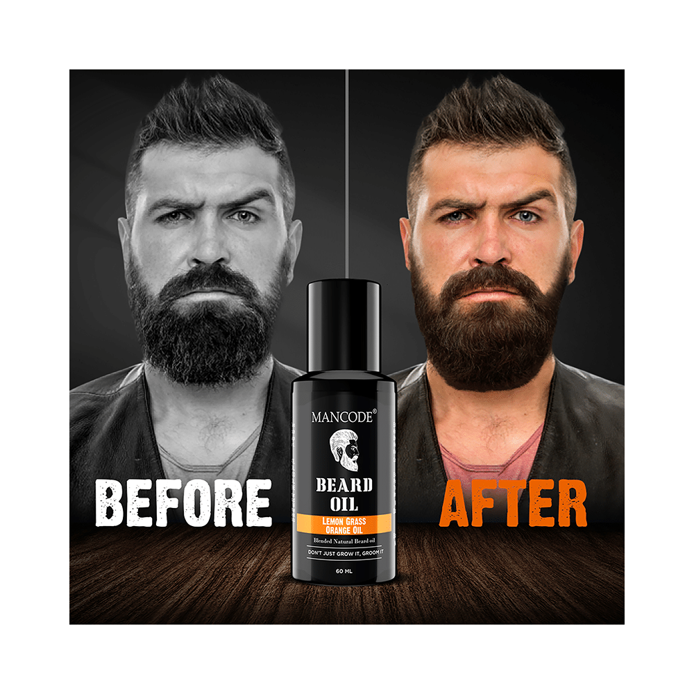 Mancode Lemon Grass Orange Oil Beard Oil - Image 5