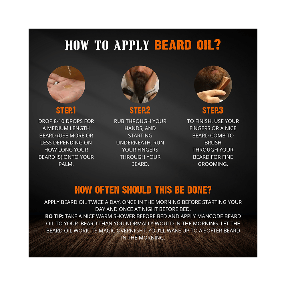 Mancode Lemon Grass Orange Oil Beard Oil - Image 7