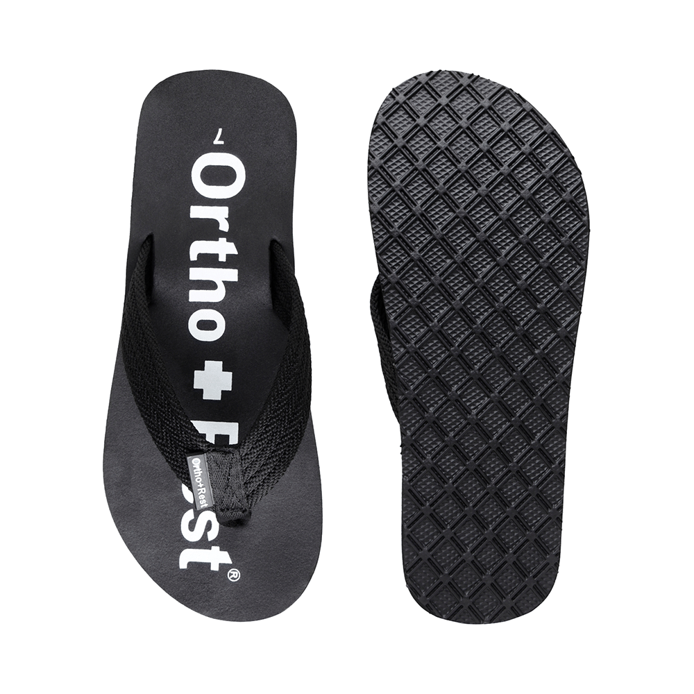 Ortho + Rest Extra Soft Men Slipper Orthopedic For Home Daily Use Slippers Black 11 - Image 7