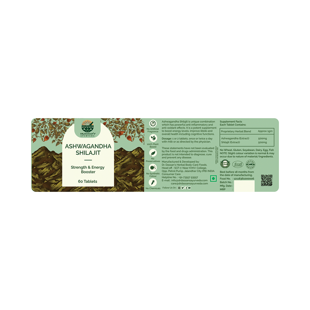 Dr. Dassan's Ashwagandha Shilajit Tablet - Image 3