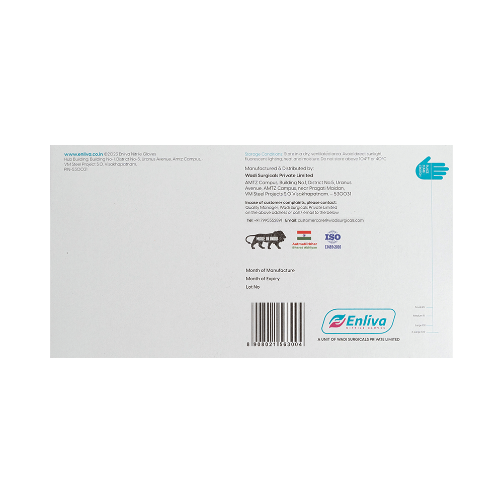 Enliva Premium Nitrile Examination Gloves Medium - Image 2