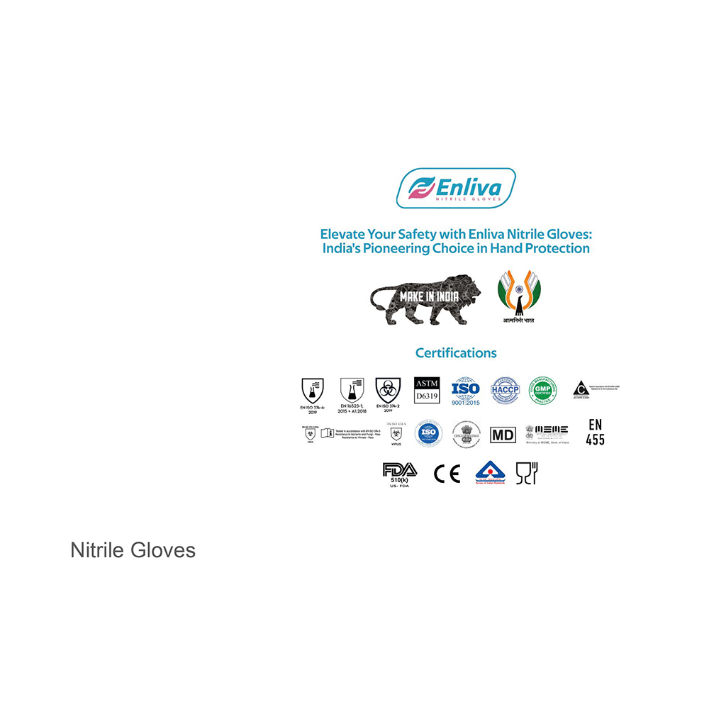 Enliva Premium Nitrile Examination Gloves Medium - Image 9