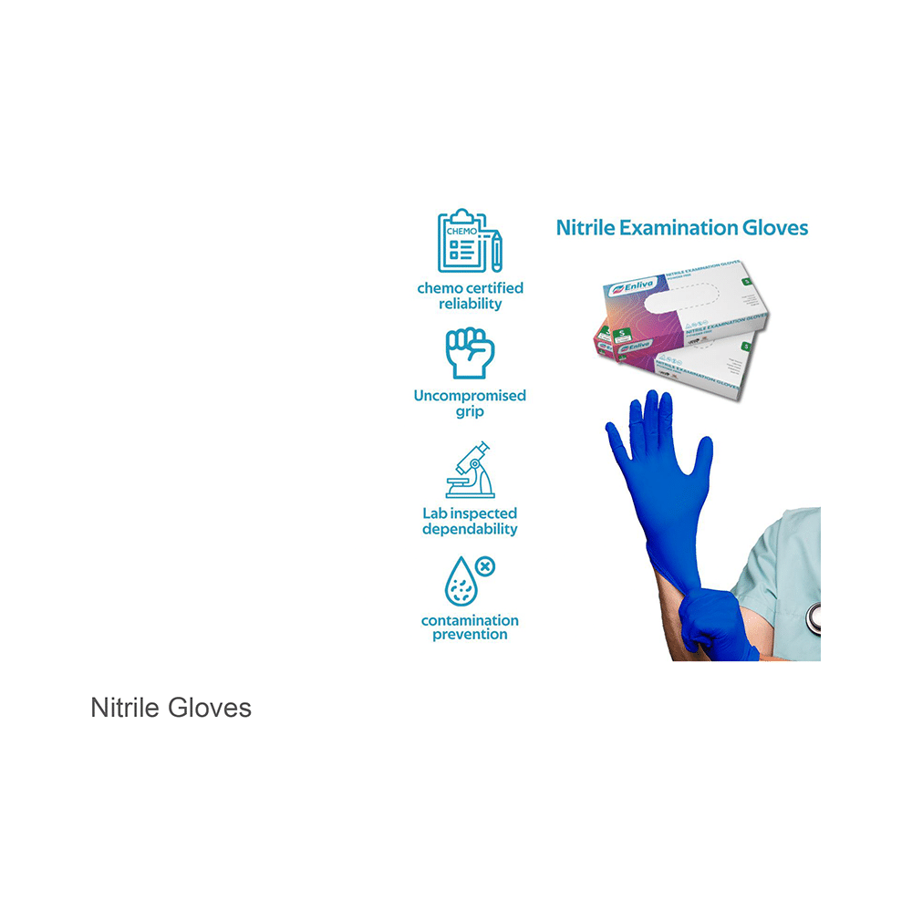 Enliva Premium Nitrile Examination Gloves Medium - Image 8