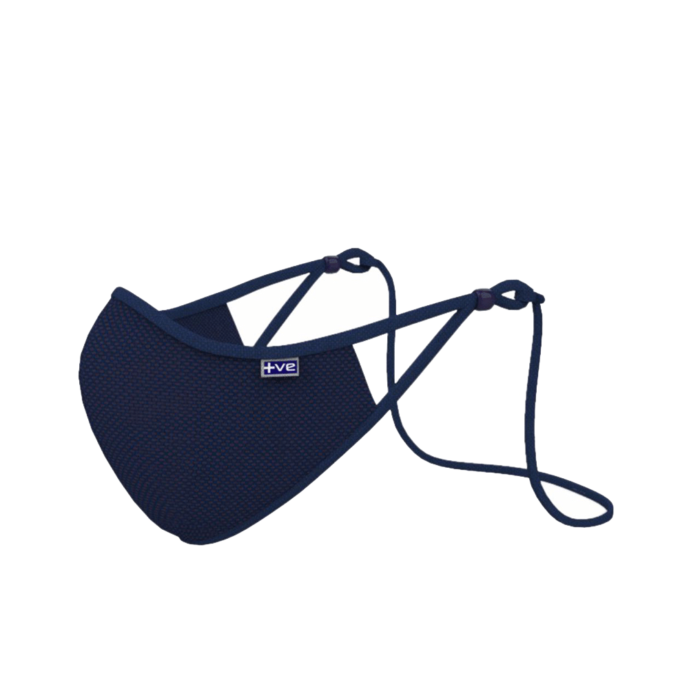 Posi+ve N99 Face Mask Medium Navy Blue - Image 1