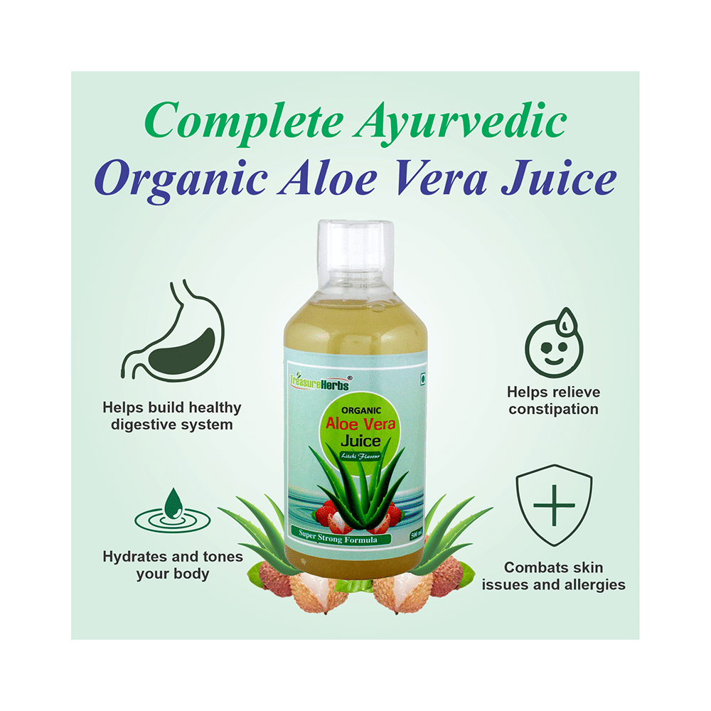 TreasureHerbs Organic Aloe Vera Juice Litchi - Image 6