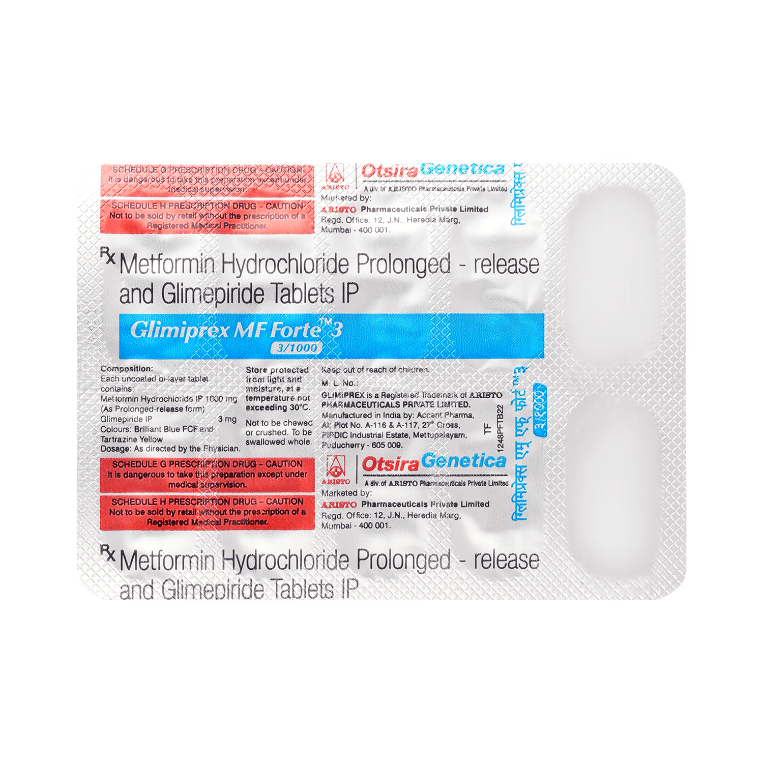 Glimiprex MF Forte 3mg/1000mg Tablet - Image 5