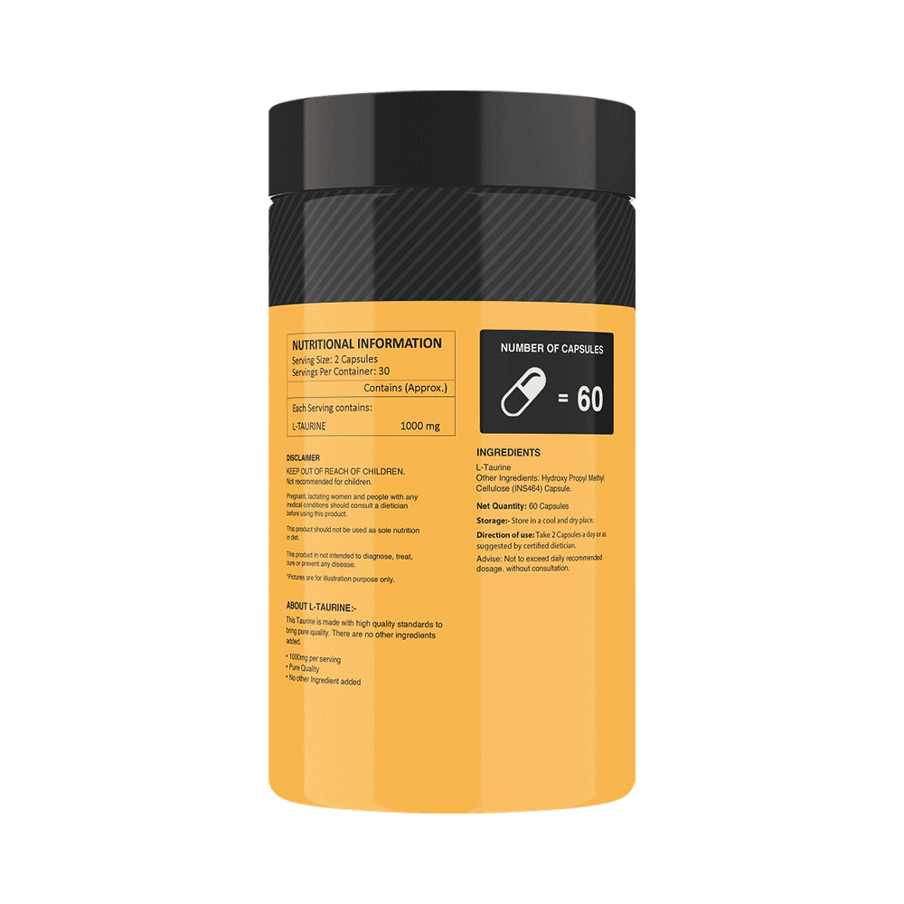 MyFitFuel L-Taurine Micronized-1000mg Capsule - Image 2