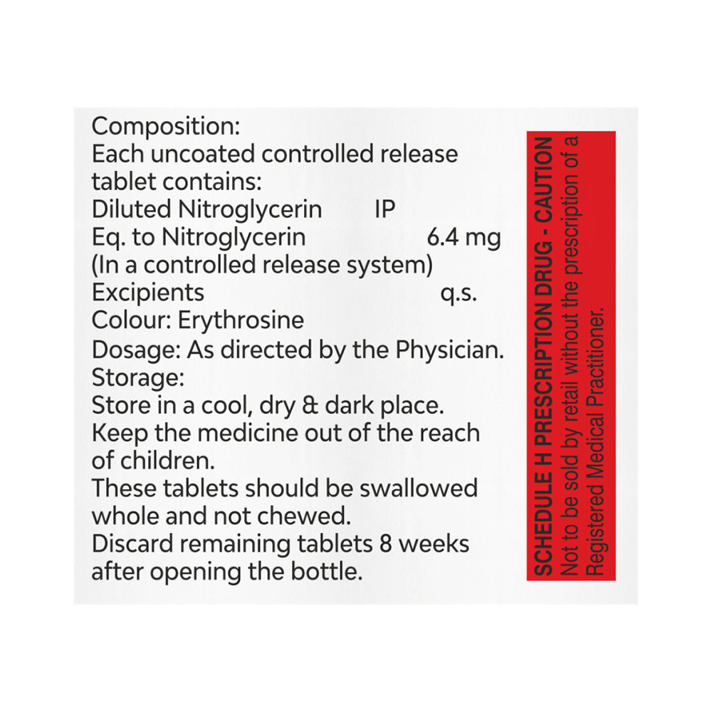 Nitrovil 6.4mg Tablet - Image 2
