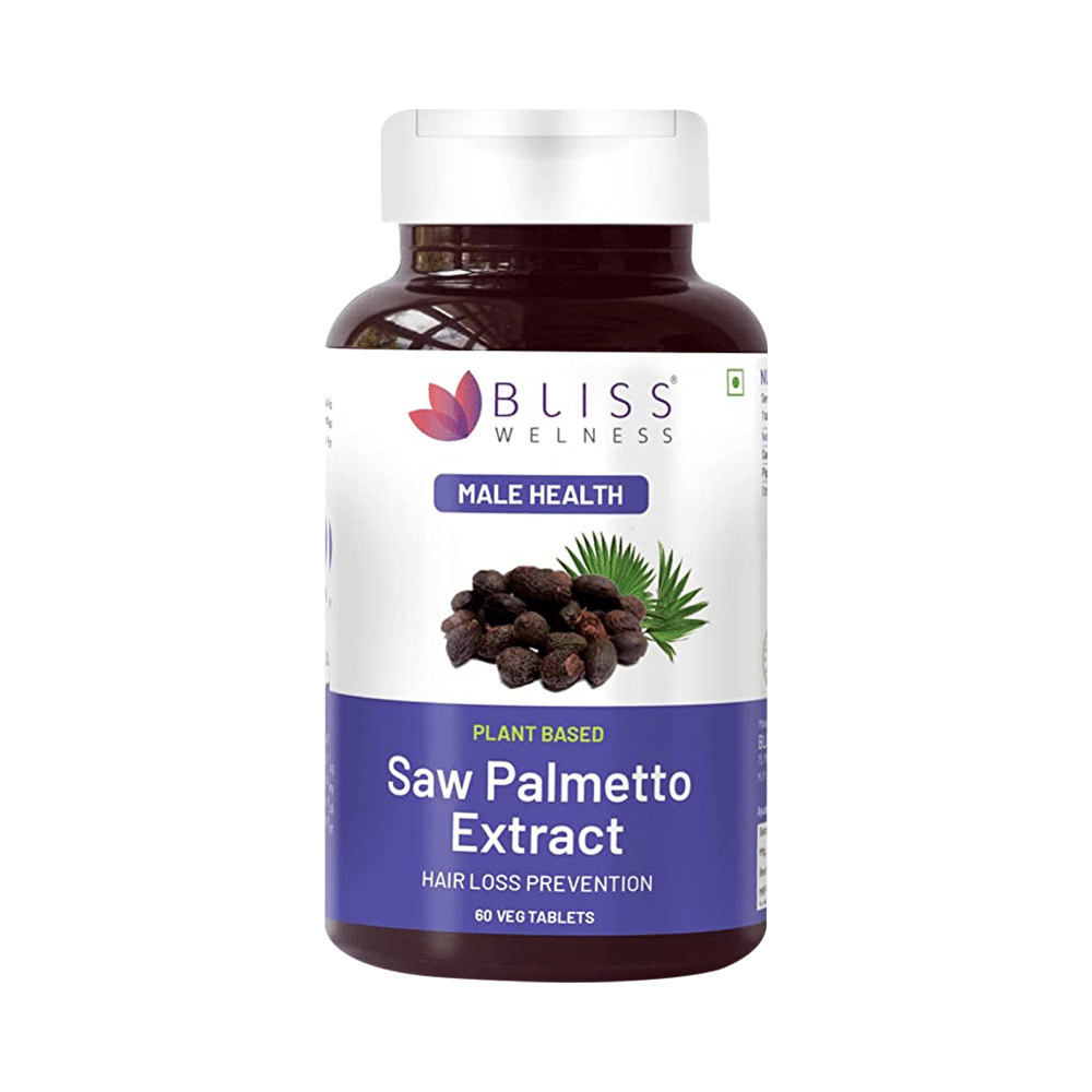 Bliss Welness Male Health Saw Palmetto Extract Veg Tablet - Image 1