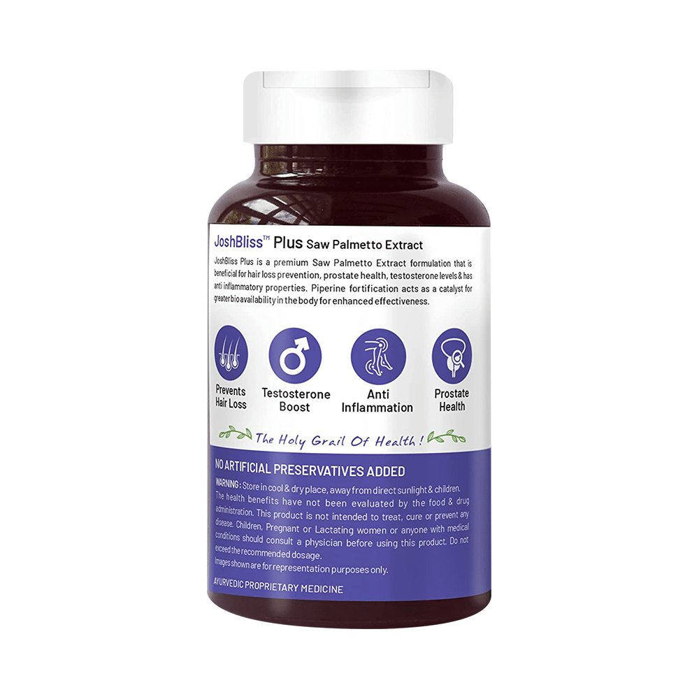 Bliss Welness Male Health Saw Palmetto Extract Veg Tablet - Image 2