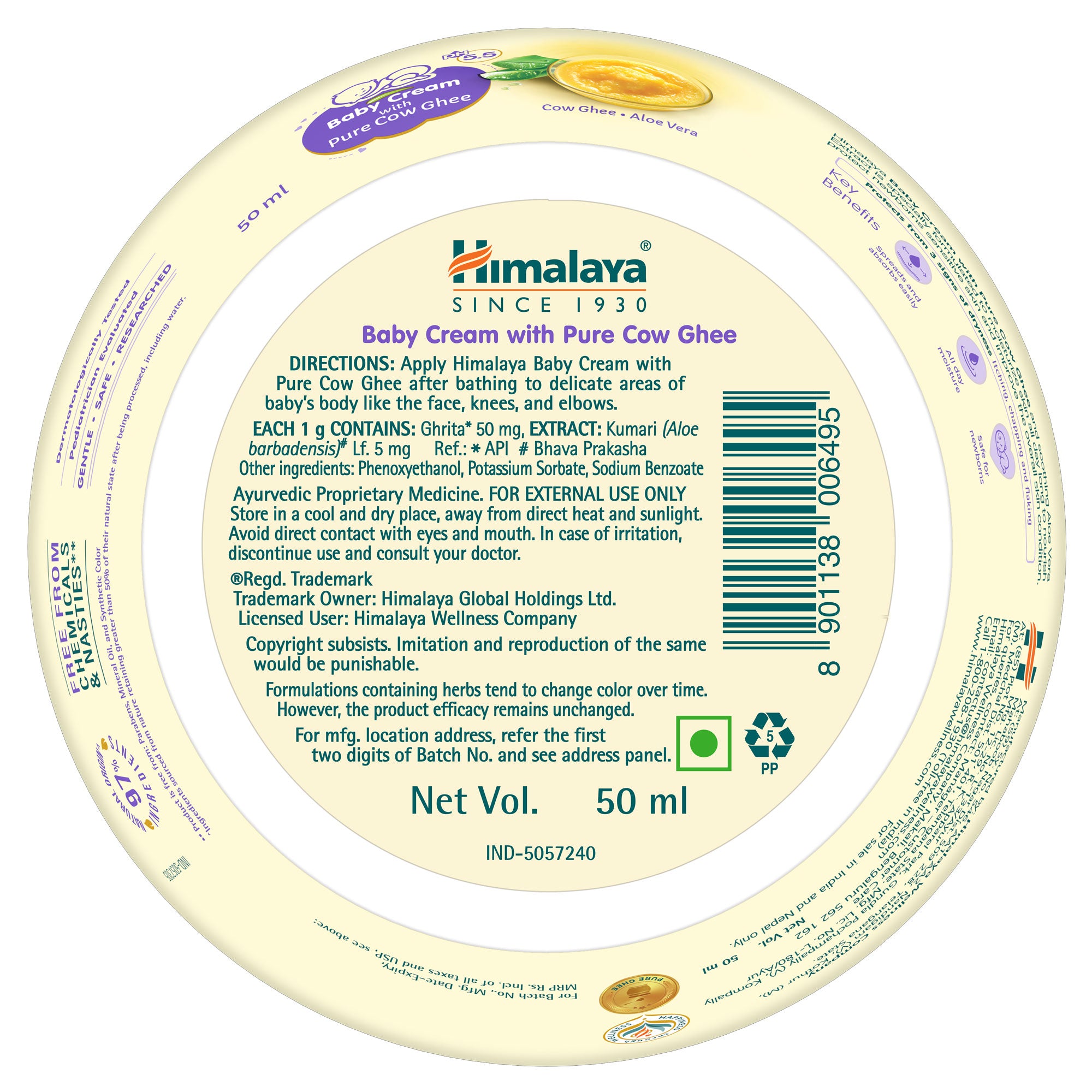 Himalaya Baby Cream With Pure Cow Ghee - Image 3