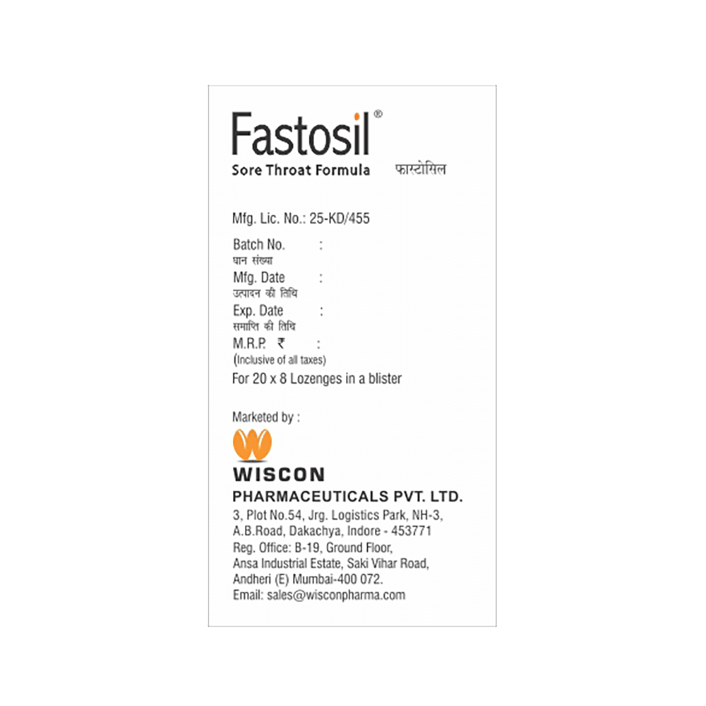 Fastosil Lozenges Honey Lemon - Image 3