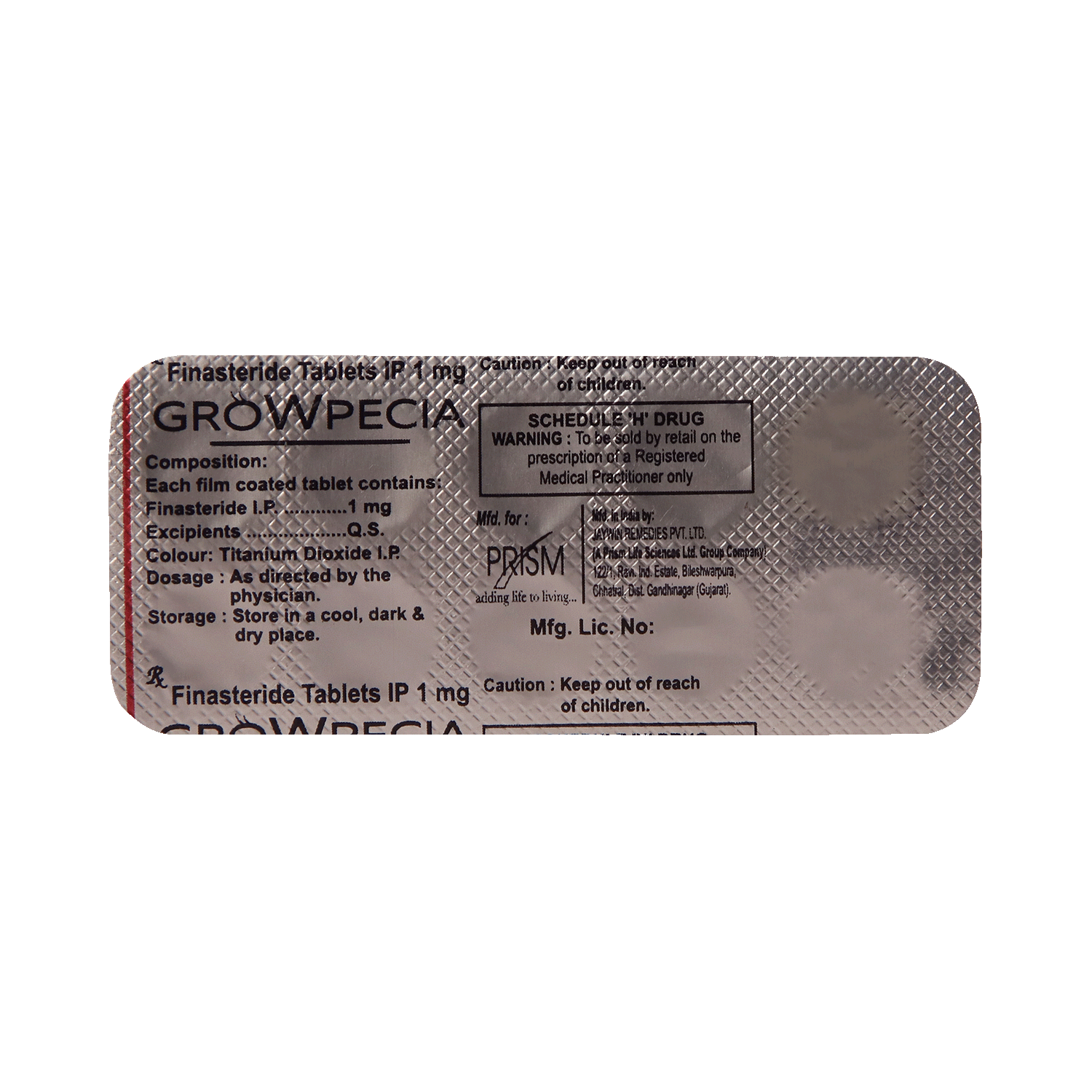 Growpecia 1mg Tablet - Image 5