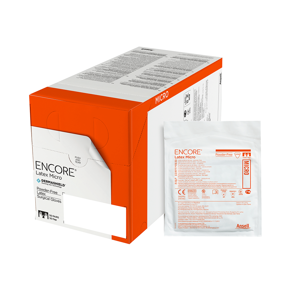 Ansell Encore Latex Micro Powder Free Surgical Glove 6.5 - Image 7
